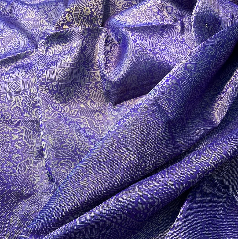 100% Pure Silk Valkalam Himroo Banarasi - Picture 2 of 5